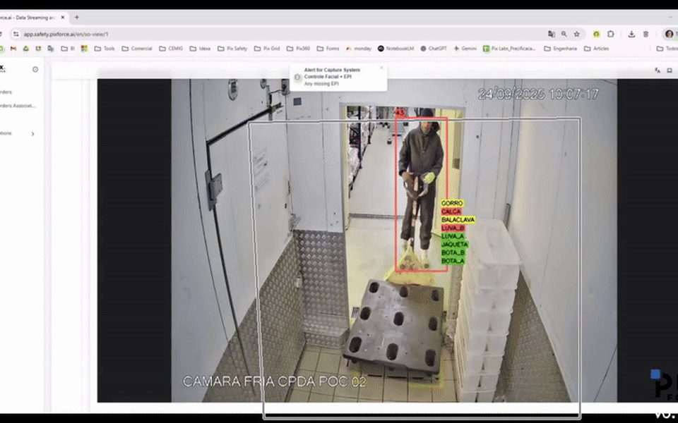 Monitoramento de câmaras frias